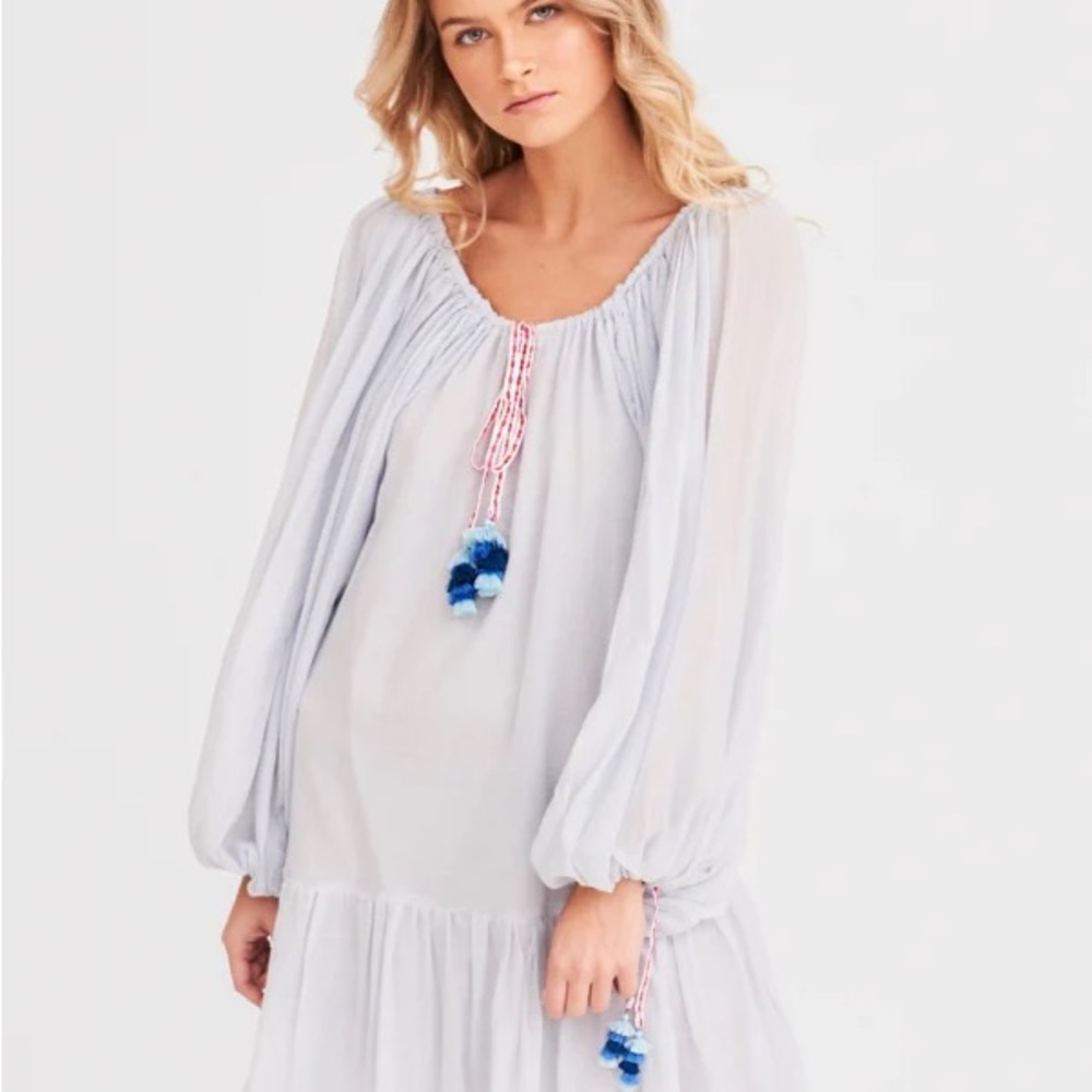 PITUSA PEA SHORT DRESS IN ARCTIC ICE
